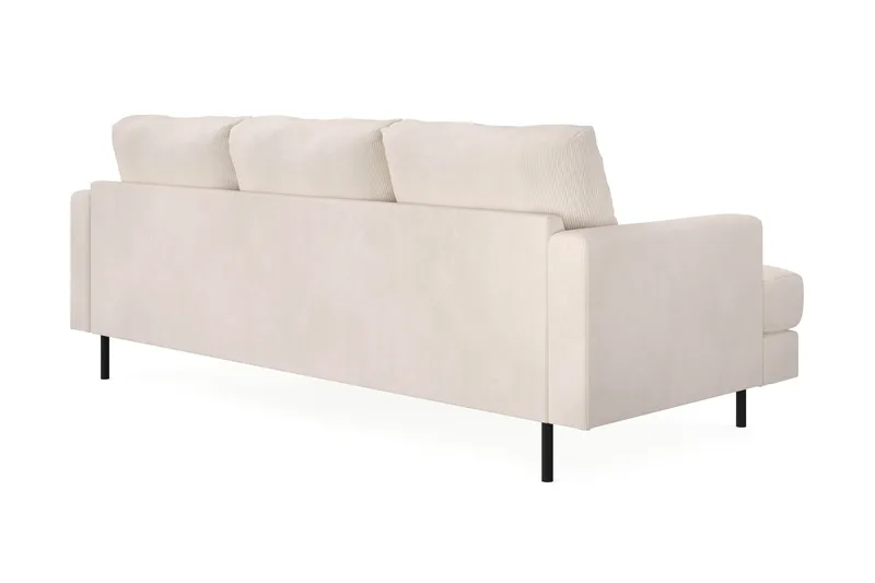 Menard Compact 3-sits Högervänd L-formad Divansoffa i Manchester - Beige - Products - Möbler - Soffa - Divansoffa & schäslongsoffa - 3 sits soffa med divan