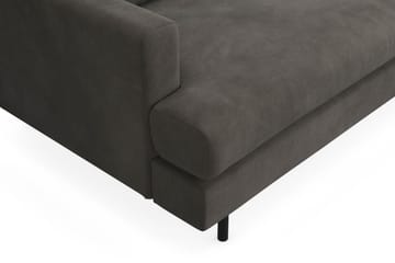 Menard Compact 3-sits Högervänd L-formad Divansoffa i Manchester - Mörkgrå - Products - Möbler - Soffa - Divansoffa & schäslongsoffa - 3 sits soffa med divan