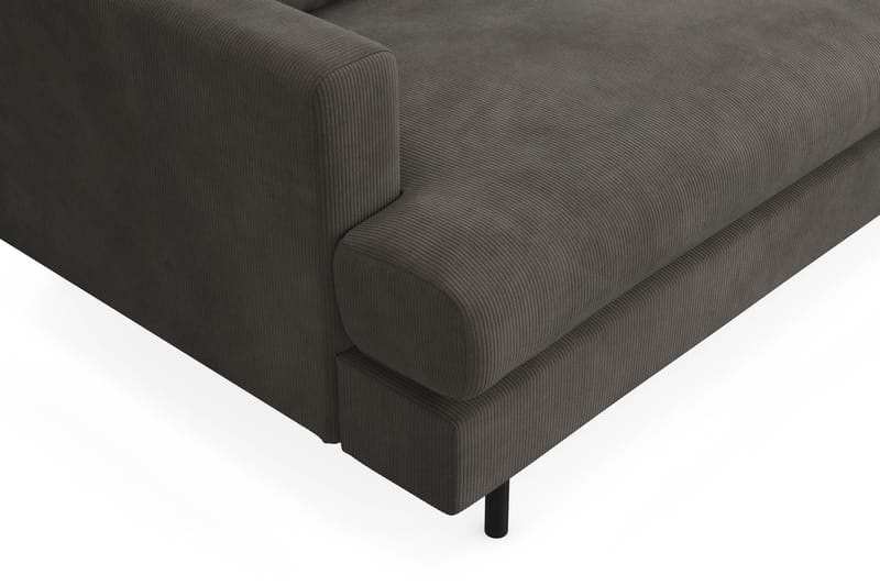 Menard Compact 3-sits Högervänd L-formad Divansoffa i Manchester - Mörkgrå - Products - Möbler - Soffa - Divansoffa & schäslongsoffa - 3 sits soffa med divan