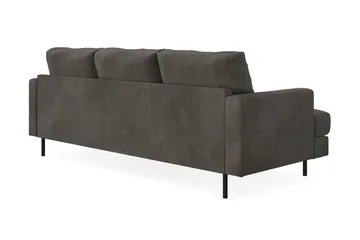 Menard Compact 3-sits Högervänd L-formad Divansoffa i Manchester - Mörkgrå - Products - Möbler - Soffa - Divansoffa & schäslongsoffa - 3 sits soffa med divan