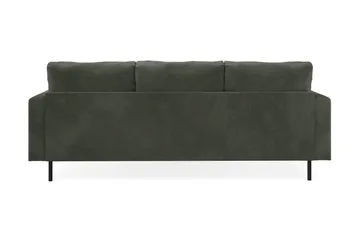 Menard Compact 3-sits Högervänd L-formad Divansoffa i Manchester - Mörkgrön - Products - Möbler - Soffa - Divansoffa & schäslongsoffa - 3 sits soffa med divan