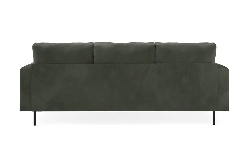 Menard Compact 3-sits Högervänd L-formad Divansoffa i Manchester - Mörkgrön - Products - Möbler - Soffa - Divansoffa & schäslongsoffa - 3 sits soffa med divan