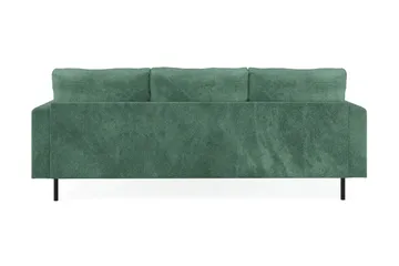 Menard Compact 3-sits Högervänd L-formad Divansoffa i Sammet - Mörkgrön - Products - Möbler - Soffa - Divansoffa & schäslongsoffa - 3 sits soffa med divan