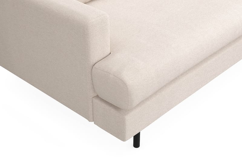 Menard Compact 3-sits Högervänd L-formad Divansoffa i Tyg - Beige - Products - Möbler - Soffa - Divansoffa & schäslongsoffa - 3 sits soffa med divan