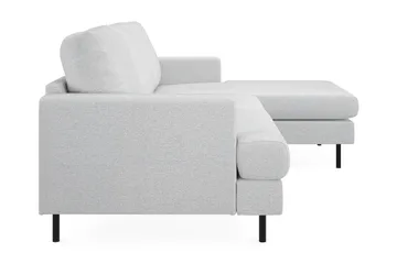 Menard Compact 3-sits Högervänd L-formad Divansoffa i Tyg - Ljusgrå - Products - Möbler - Soffa - Divansoffa & schäslongsoffa - 3 sits soffa med divan
