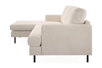 Menard Compact 3-sits Vänstervänd L-formad Divansoffa i Manchester - Beige - Products - Möbler - Soffa - Divansoffa & schäslongsoffa - 3 sits soffa med divan