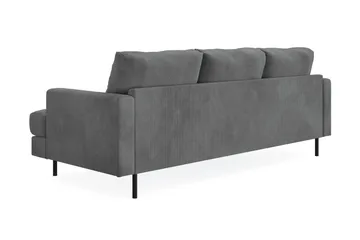 Menard Compact 3-sits Vänstervänd L-formad Divansoffa i Manchester - Grå - Products - Möbler - Soffa - Divansoffa & schäslongsoffa - 3 sits soffa med divan