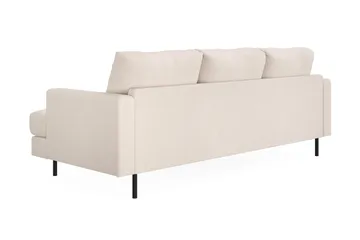 Menard Compact 3-sits Vänstervänd L-formad Divansoffa i Tyg - Beige - Products - Möbler - Soffa - Divansoffa & schäslongsoffa - 3 sits soffa med divan