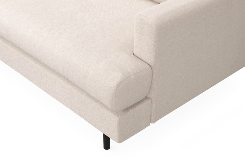 Menard Compact 3-sits Vänstervänd L-formad Divansoffa i Tyg - Beige - Products - Möbler - Soffa - Divansoffa & schäslongsoffa - 3 sits soffa med divan