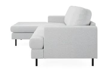 Menard Compact 3-sits Vänstervänd L-formad Divansoffa i Tyg - Ljusgrå - Products - Möbler - Soffa - Divansoffa & schäslongsoffa - 3 sits soffa med divan