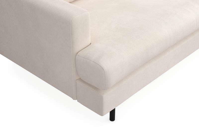 Menard Compact 4-sits Högervänd L-formad Schäslongsoffa i Manchester - Beige - Products - Möbler - Soffa - Divansoffa & schäslongsoffa - 4 sits soffa med divan