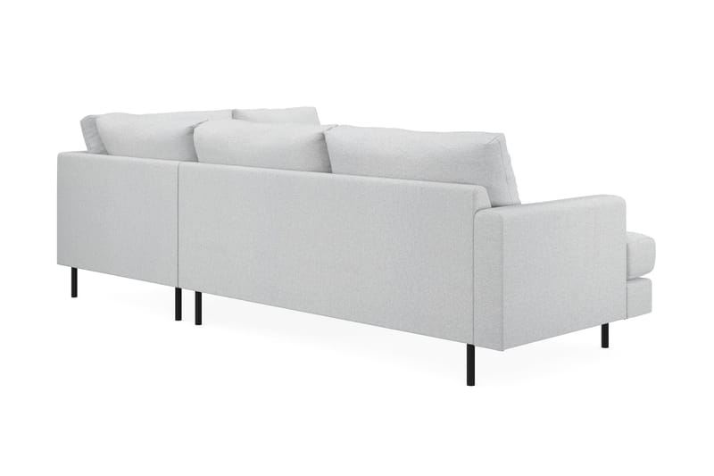 Menard Compact 4-sits Högervänd L-formad Schäslongsoffa i Tyg - Ljusgrå - Products - Möbler - Soffa - Divansoffa & schäslongsoffa - 4 sits soffa med divan