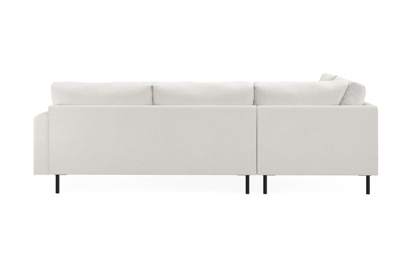 Menard Compact 4-sits Vänstervänd L-formad Schäslongsoffa i Bouclé - Vit - Products - Möbler - Soffa - Divansoffa & schäslongsoffa - 4 sits soffa med divan