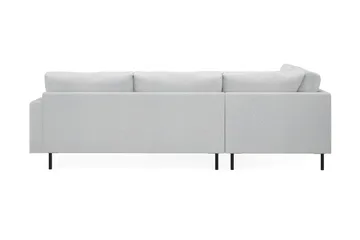 Menard Compact 4-sits Vänstervänd L-formad Schäslongsoffa i Tyg - Ljusgrå - Products - Möbler - Soffa - Divansoffa & schäslongsoffa - 4 sits soffa med divan