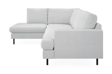 Menard Compact 4-sits Vänstervänd L-formad Schäslongsoffa i Tyg - Ljusgrå - Products - Möbler - Soffa - Divansoffa & schäslongsoffa - 4 sits soffa med divan