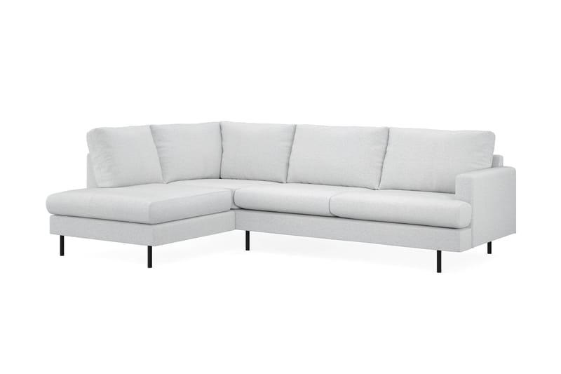 Menard Compact 4-sits Vänstervänd L-formad Schäslongsoffa i Tyg - Ljusgrå - Products - Möbler - Soffa - Divansoffa & schäslongsoffa - 4 sits soffa med divan