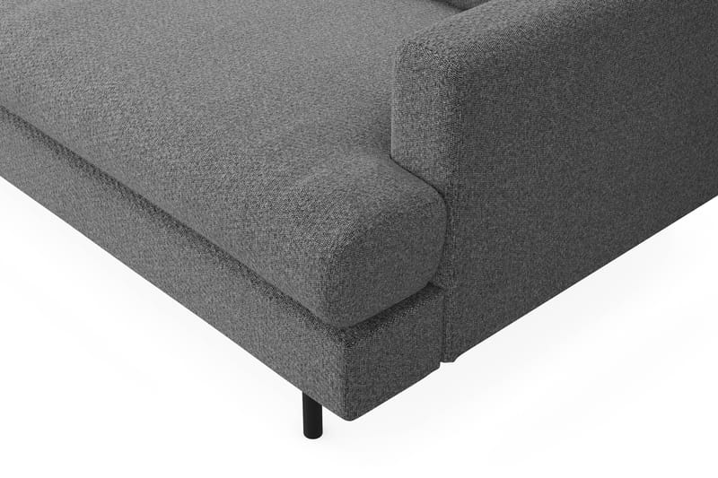 Menard Compact 4-sits Vänstervänd L-formad Schäslongsoffa i Tyg - Mörkgrå - Products - Möbler - Soffa - Divansoffa & schäslongsoffa - 4 sits soffa med divan