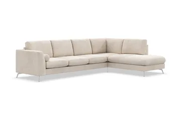 Ocean Lyx 4-sits Högervänd L-formad Schäslongsoffa i Manchester - Beige - Products - Möbler - Soffa - Divansoffa & schäslongsoffa - 4 sits soffa med divan