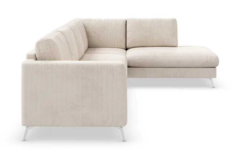 Ocean Lyx 4-sits Högervänd L-formad Schäslongsoffa i Manchester - Beige - Products - Möbler - Soffa - Divansoffa & schäslongsoffa - 4 sits soffa med divan