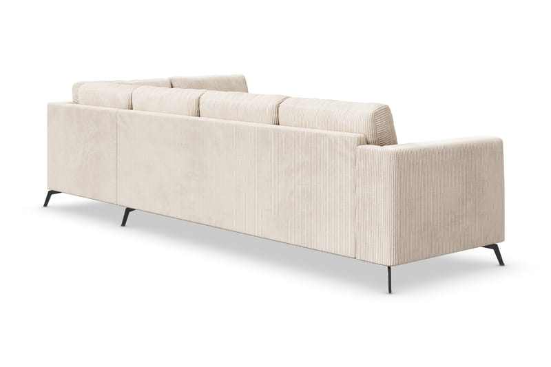 Ocean Lyx 4-sits Högervänd L-formad Schäslongsoffa i Manchester - Beige - Products - Möbler - Soffa - Divansoffa & schäslongsoffa - 4 sits soffa med divan