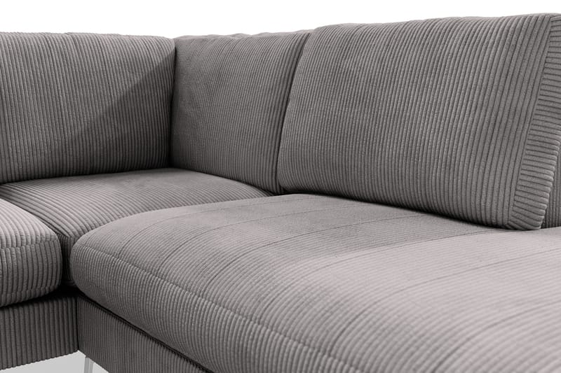 Ocean Lyx 4-sits Högervänd L-formad Schäslongsoffa i Manchester - Mörkgrå - Products - Möbler - Soffa - Divansoffa & schäslongsoffa - 4 sits soffa med divan