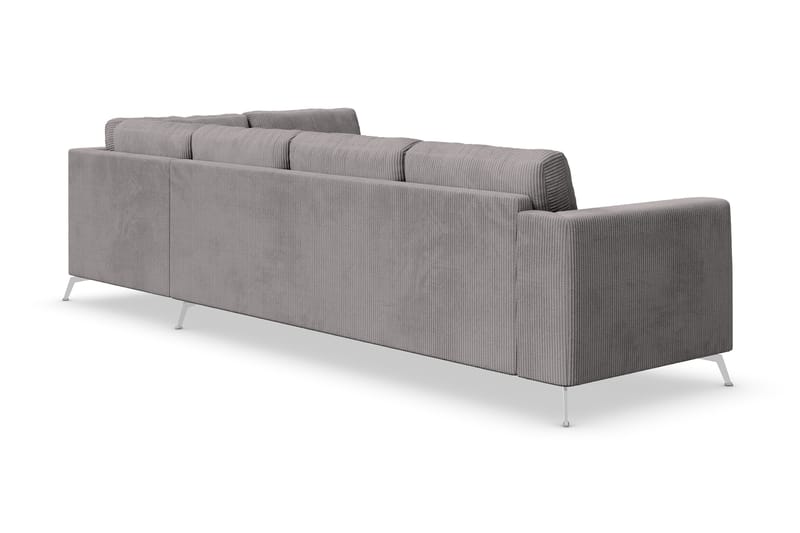Ocean Lyx 4-sits Högervänd L-formad Schäslongsoffa i Manchester - Mörkgrå - Products - Möbler - Soffa - Divansoffa & schäslongsoffa - 4 sits soffa med divan