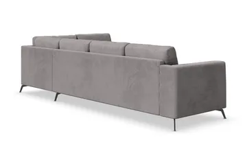 Ocean Lyx 4-sits Högervänd L-formad Schäslongsoffa i Manchester - Mörkgrå - Products - Möbler - Soffa - Divansoffa & schäslongsoffa - 4 sits soffa med divan
