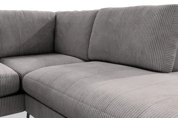Ocean Lyx 4-sits Högervänd L-formad Schäslongsoffa i Manchester - Mörkgrå - Products - Möbler - Soffa - Divansoffa & schäslongsoffa - 4 sits soffa med divan