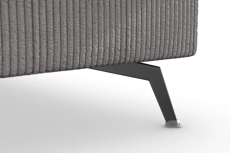 Ocean Lyx 4-sits Högervänd L-formad Schäslongsoffa i Manchester - Mörkgrå - Products - Möbler - Soffa - Divansoffa & schäslongsoffa - 4 sits soffa med divan