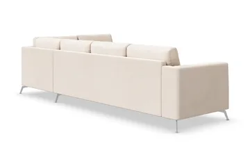 Ocean Lyx 4-sits Högervänd L-formad Schäslongsoffa i Tyg - Beige - Products - Möbler - Soffa - Divansoffa & schäslongsoffa - 4 sits soffa med divan