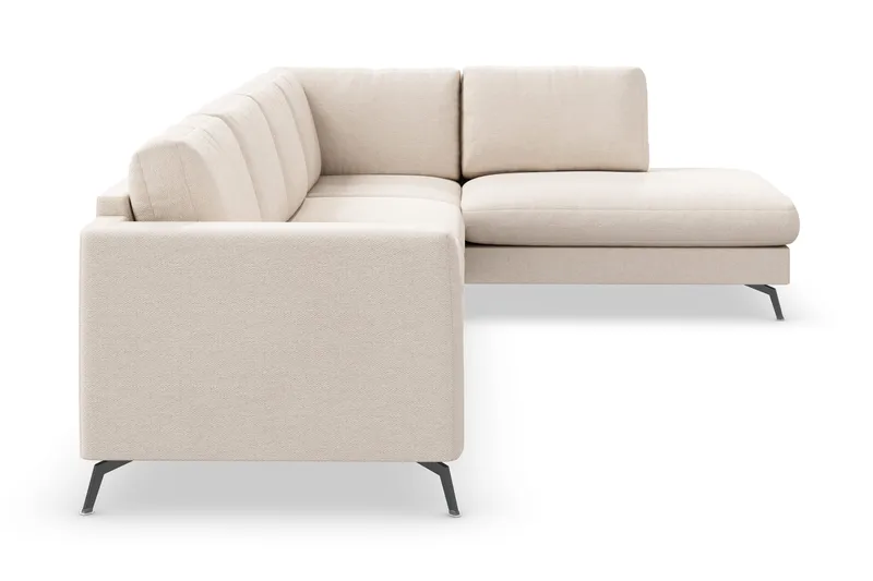 Ocean Lyx 4-sits Högervänd L-formad Schäslongsoffa i Tyg - Beige - Products - Möbler - Soffa - Divansoffa & schäslongsoffa - 4 sits soffa med divan
