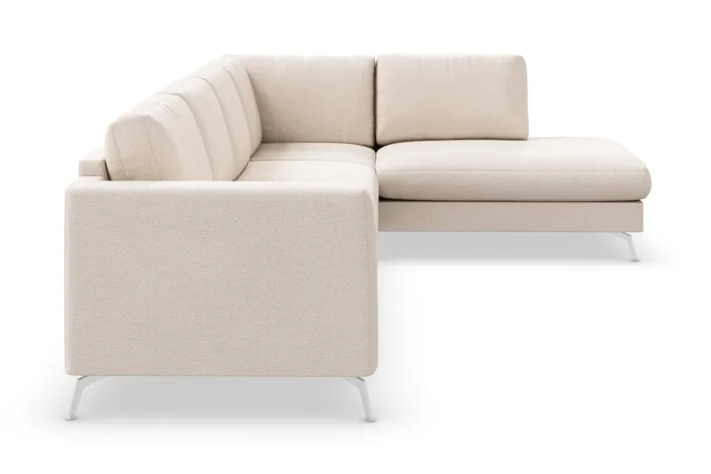 Ocean Lyx 4-sits Högervänd L-formad Schäslongsoffa i Tyg - Beige - Products - Möbler - Soffa - Divansoffa & schäslongsoffa - 4 sits soffa med divan