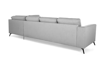 Ocean Lyx 4-sits Högervänd L-formad Schäslongsoffa i Tyg - Grå - Products - Möbler - Soffa - Divansoffa & schäslongsoffa - 4 sits soffa med divan