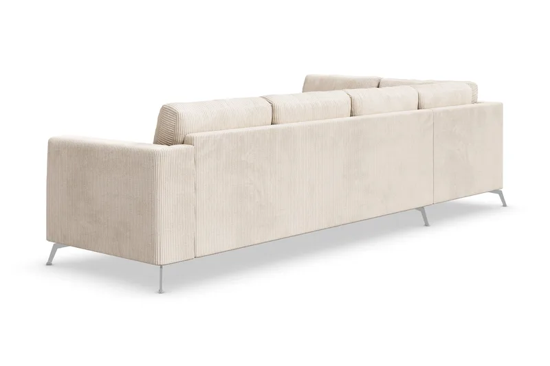 Ocean Lyx 4-sits Vänstervänd L-formad Schäslongsoffa i Manchester - Beige - Products - Möbler - Soffa - Divansoffa & schäslongsoffa - 4 sits soffa med divan
