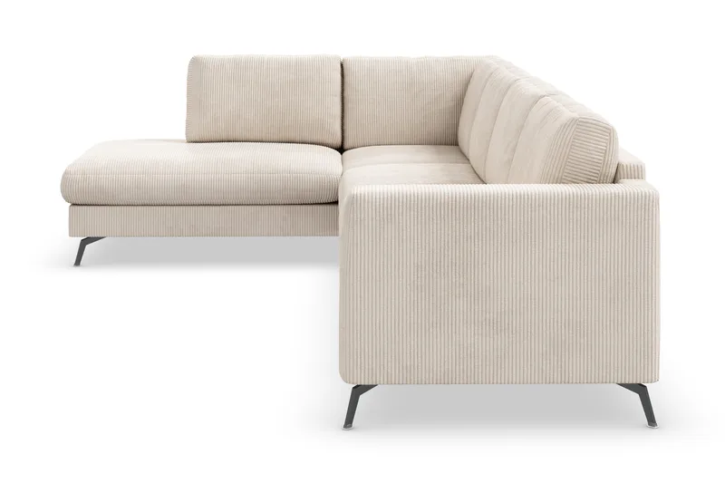 Ocean Lyx 4-sits Vänstervänd L-formad Schäslongsoffa i Manchester - Beige - Products - Möbler - Soffa - Divansoffa & schäslongsoffa - 4 sits soffa med divan