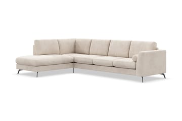Ocean Lyx 4-sits Vänstervänd L-formad Schäslongsoffa i Manchester - Beige - Products - Möbler - Soffa - Divansoffa & schäslongsoffa - 4 sits soffa med divan