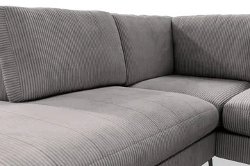 Ocean Lyx 4-sits Vänstervänd L-formad Schäslongsoffa i Manchester - Mörkgrå - Products - Möbler - Soffa - Divansoffa & schäslongsoffa - 4 sits soffa med divan