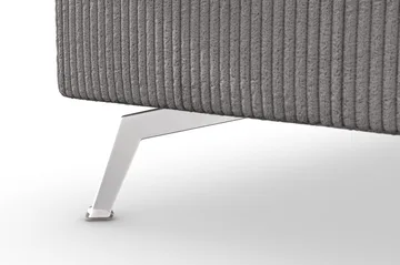 Ocean Lyx 4-sits Vänstervänd L-formad Schäslongsoffa i Manchester - Mörkgrå - Products - Möbler - Soffa - Divansoffa & schäslongsoffa - 4 sits soffa med divan