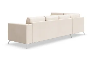 Ocean Lyx 4-sits Vänstervänd L-formad Schäslongsoffa i Tyg - Beige - Products - Möbler - Soffa - Divansoffa & schäslongsoffa - 4 sits soffa med divan