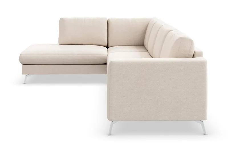 Ocean Lyx 4-sits Vänstervänd L-formad Schäslongsoffa i Tyg - Beige - Products - Möbler - Soffa - Divansoffa & schäslongsoffa - 4 sits soffa med divan