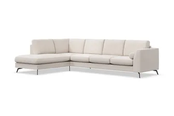 Ocean Lyx 4-sits Vänstervänd L-formad Schäslongsoffa i Tyg - Beige - Products - Möbler - Soffa - Divansoffa & schäslongsoffa - 4 sits soffa med divan