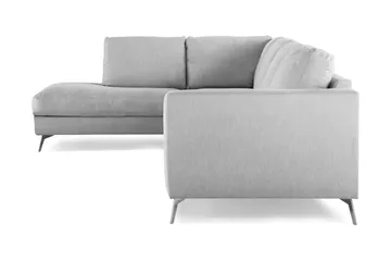 Ocean Lyx 4-sits Vänstervänd L-formad Schäslongsoffa i Tyg - Grå - Products - Möbler - Soffa - Divansoffa & schäslongsoffa - 4 sits soffa med divan