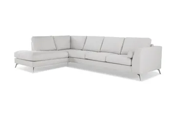 Ocean Lyx 4-sits Vänstervänd L-formad Schäslongsoffa i Tyg - Ljusgrå - Products - Möbler - Soffa - Divansoffa & schäslongsoffa - 4 sits soffa med divan