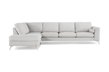 Ocean Lyx 4-sits Vänstervänd L-formad Schäslongsoffa i Tyg - Ljusgrå - Products - Möbler - Soffa - Divansoffa & schäslongsoffa - 4 sits soffa med divan