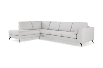 Ocean Lyx 4-sits Vänstervänd L-formad Schäslongsoffa i Tyg - Ljusgrå - Products - Möbler - Soffa - Divansoffa & schäslongsoffa - 4 sits soffa med divan