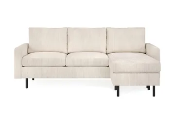 Peppe 3-sits Vändbar L-formad Divansoffa i Manchester - Beige - Products - Möbler - Soffa - Divansoffa & schäslongsoffa - 3 sits soffa med divan
