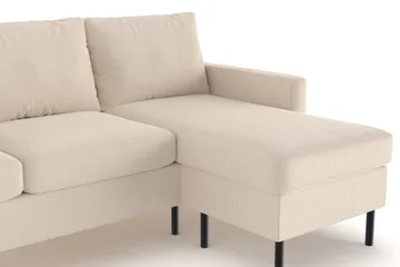 Peppe 3-sits Vändbar L-formad Divansoffa i Manchester - Greige - Products - Möbler - Soffa - Divansoffa & schäslongsoffa - 3 sits soffa med divan