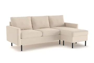 Peppe 3-sits Vändbar L-formad Divansoffa i Manchester - Greige - Products - Möbler - Soffa - Divansoffa & schäslongsoffa - 3 sits soffa med divan