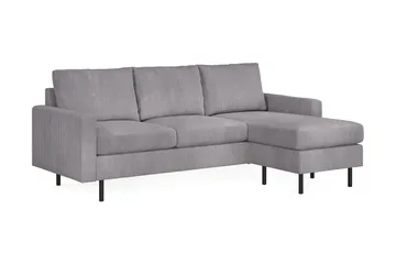 Peppe 3-sits Vändbar L-formad Divansoffa i Manchester - Mörkgrå - Products - Möbler - Soffa - Divansoffa & schäslongsoffa - 3 sits soffa med divan