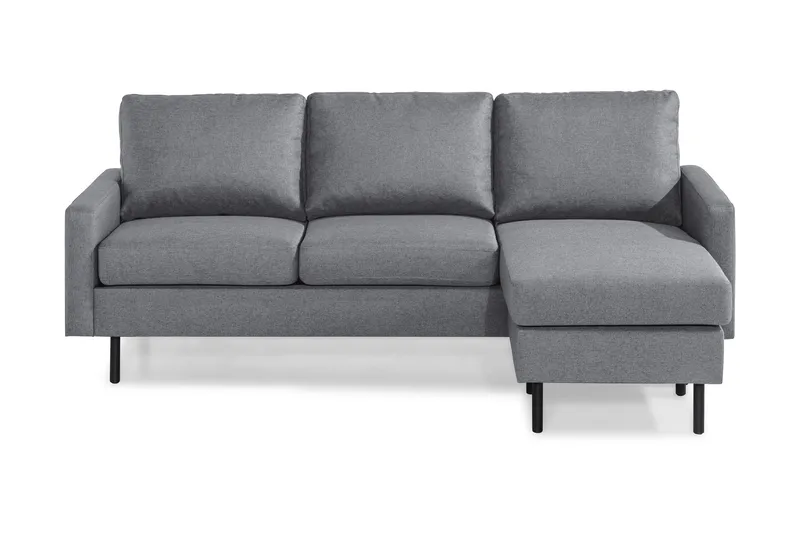 Peppe 3-sits Vändbar L-formad Divansoffa i Tyg - Ljusgrå - Products - Möbler - Soffa - Divansoffa & schäslongsoffa - 3 sits soffa med divan